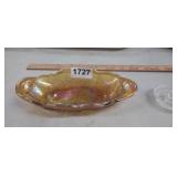 VINTAGE INDIAN GLASS RELISH DISH