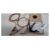 DREAM CATCHER, KEYCHAIN AND TOOTH NECKLACE