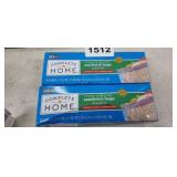 (2) BOXES OF ZIPPER SANDWICH BAGS