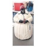 VINTAGE MCCOY MAMMIE COOKIE JAR ( HAIRLINE CRACKS
