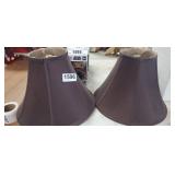 (2) 8" LAMP SHADES