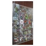 LARGE LOT OF JEWELRY IN CASE (CASE IS DAMAGED)