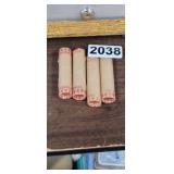 (4) BANK ROLLS OF UNCIRCULATED  LINCOLN PENNIES