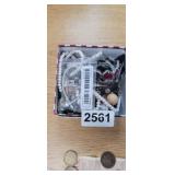 SMALL BOX OF JEWELRY