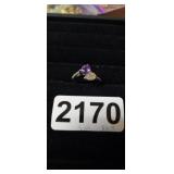 STERLING SILVER RING, SIZE 9