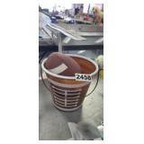 FOOTBALL AND FOOTBALL PRINT BUCKET