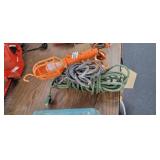 HANGING DROP LIGHT AND EXTENSION CORDS