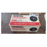 FEDERAL CHAMPION 22 CARTRIDGES 500CT