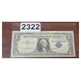 1957-A BLUE SEAL SILVER CERTIFICATE