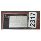 24 GRAINS .999 SILVER BARS