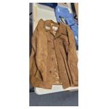 SUEDE JACKET WITH TEAR (SEE PIC) SZ 42