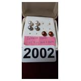 CULTURED PEARL EARRINGS WITH .925 POSTS & BACKS
