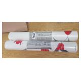 2 ROLLS OF FLORAL WALL COVERINGS