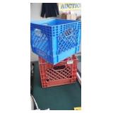 (2) MILK CRATES