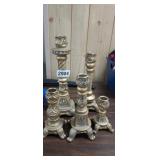 SET OF CANDLE HOLDERS