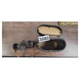 ANTIQUE GERMAN  BINOCULARS WITH CASE