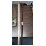 CARVED SKELETON WALKING STICK