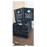 (2) MILK CRATES