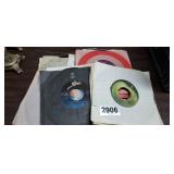 LOT OF 45 SINGLE RECORDS, BEATLES, CHARLIE DANIELS