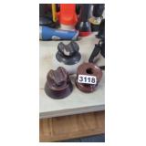 (3) ANTIQUE PORCELAIN INSULATORS