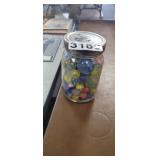 JAR FULL OF MARBLES