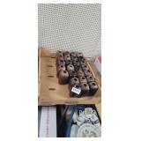 BOX WITH VINTAGE SNUFF BOTTLES