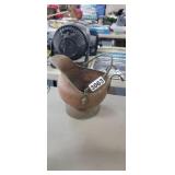 ANTIQUE COPPER COAL SCUTTLE