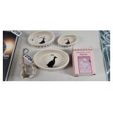 BOWLS, NECKLACE AND FIGURINE