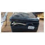 BOX WITH RATCHET STRAPS, ETC.