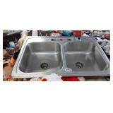 DOUBLE STAINLESS STEEL KITCHEN SINK