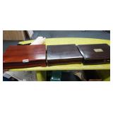 (3) ANTIQUE SILVERWARE CASES