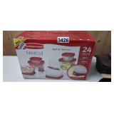 24 PC. RUBBERMAID FOOD STORAGE CONTAINERS W/ LIDS