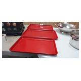 (3) CASAWARE TRAYS, 13 & 16'
