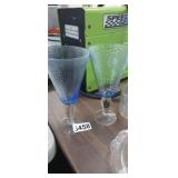 (2) CONE SHAPED DRINK GLASSES