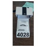 STERLING SILVER RING W SAPPHIRES . SIZE 6.5