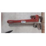 (2) PIPE WRENCHES ~18"