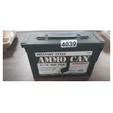 METAL AMMO BOX, EMPTY
