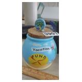 VACATION  FUND JAR WITH LID