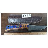MHS CUTLERY HAND CRAFTED KNIFE WITH SHEATH