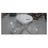 (3) HEART BOWL DISHES