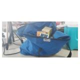 LARGE ZIPPERED BAG FULL OF 8-TRACK TAPES