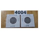 1920 AND 1926 BUFFALO NICKELS