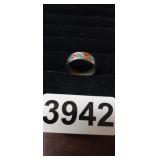 INDIAN SILVER RING, SIZE 9