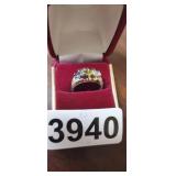 STERLING SILVER MOTHERS RING, SIZE 7.5