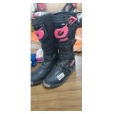 ONEAL RIDING BOOTS, WOMENS SIZE 9, GENTLY USED