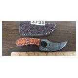 MHS CUTLERY HAND CRAFTED KNIFE WITH SHEATH
