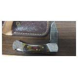 MHS CUTLERY HAND CRAFTED POCKET KNIFE WITH SHEATH