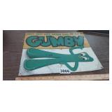 METAL GUMBY SIGN