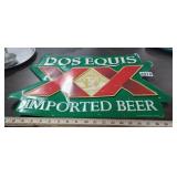 2004 DOS EQUIS BEER SIGN, METAL