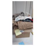 BOX OF FEMALE WORKOUT CLOTHES